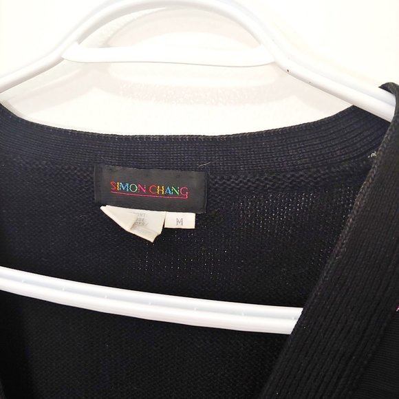 KITSCHY Vintage Simon Chang Whimsical Cardigan - Picture 2 of 5